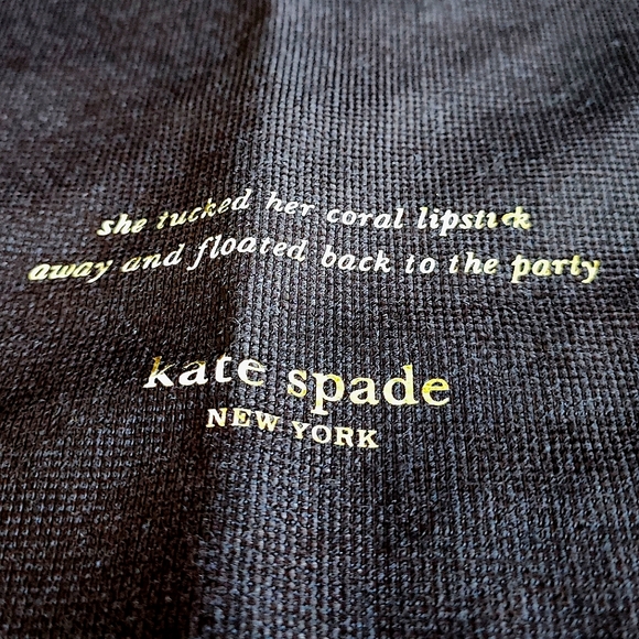 Kate Spade Brown Gold Embossed Brown Handbag Storage Dust Bag 19 1/2 x 17 1/4" - Picture 2 of 6